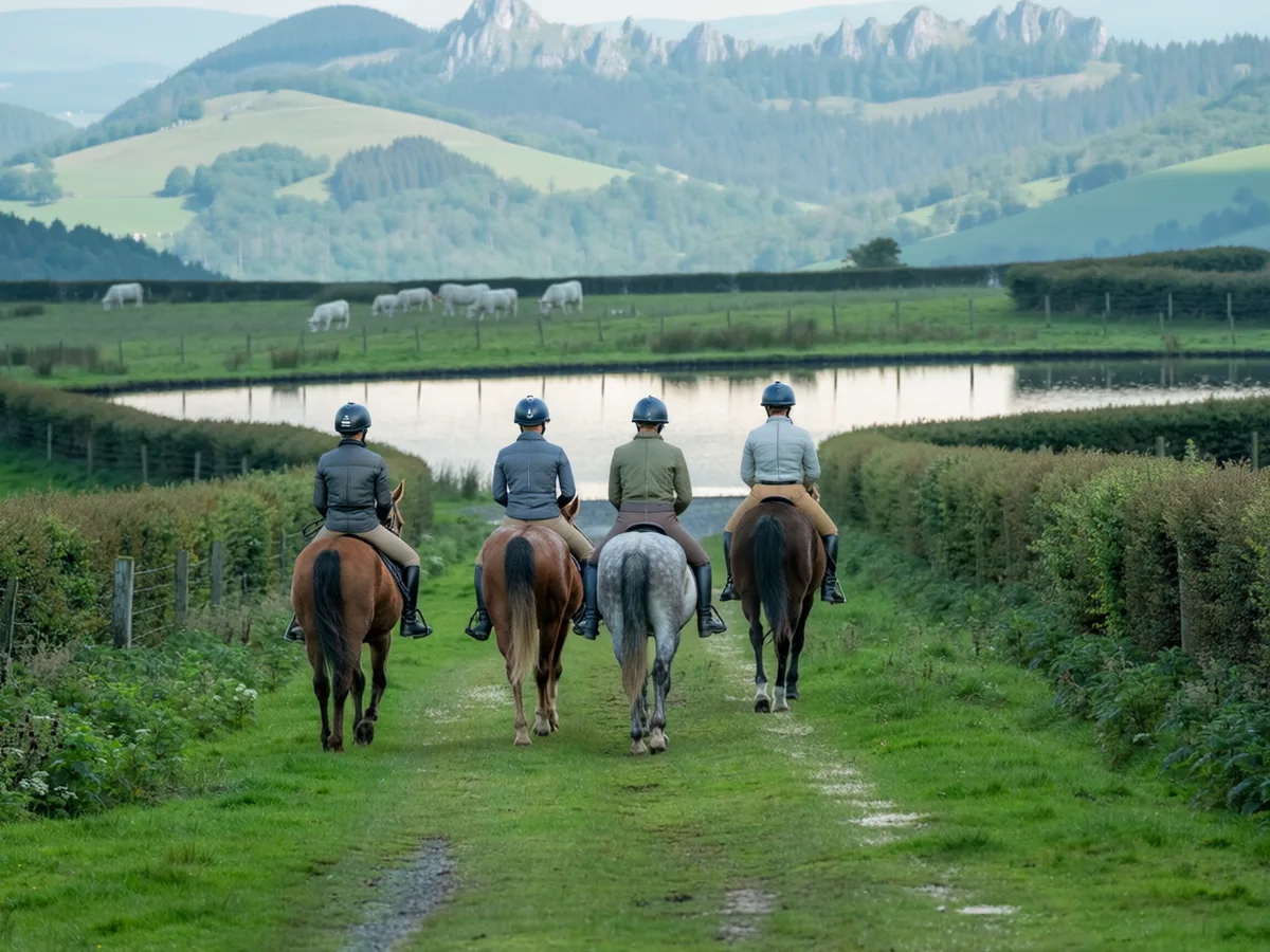 Balade à cheval dans le Rhône, autour de Saint-Pierre-de-Chandieu